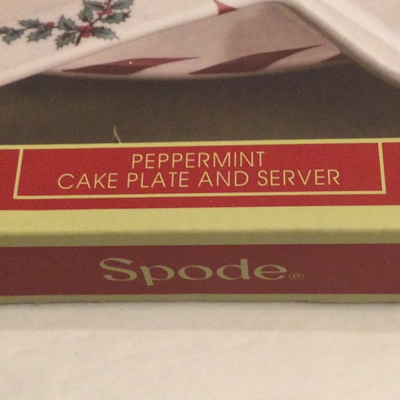 NIB Spode “peppermint” cake plate and server - Picture 4 of 7